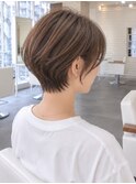 大人の無造作ショートボブ｜柔らかく軽やかなニュアンスヘア