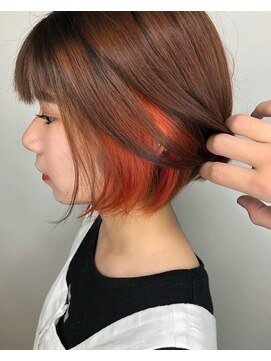 トリニティ(trinity) インナーカラー☆ショートボブ
