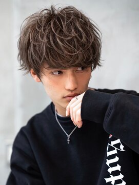 メゾンバイハバナ(maison by HAVANA) メンズビジネスツーブロックアップバング束感ショートマッシュ