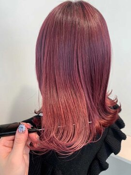 ビューティービースト 横川店(beauty:beast) ケアブリーチ/オンカラーレッド