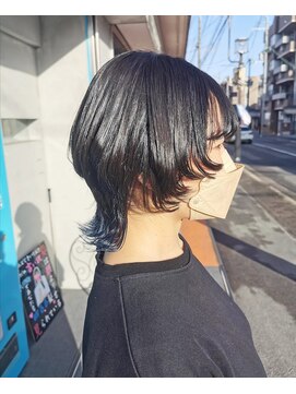 フロップニク(FLOPNIK) 青髪ネープウルフ