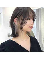 アフロートリノ(AFLOAT Leino)&nbsp;【修】20代30代40代◎透明感カラー×韓国切りぱなしボブ