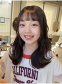 （キッズカット/くびれヘア/ぱっつん/前髪/サイドバング/小顔）