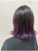 外はね/くびれヘア/デザイン裾カラー