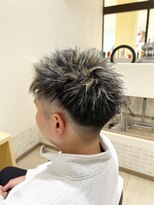 デザイニングヘアードゥ(designing hair Deux)&nbsp;メンズハイライトメッシュツーブロックショート