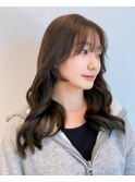 韓国ヘア×グレージュ