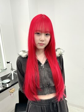 エゴ 池袋(EGO) レッドカラー/レイヤーカット