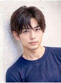 MEN'S HAIR 　メンズヘア　ブルーブラック　スパイキーショート