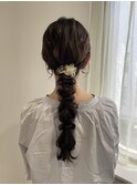 編みおろし/お呼ばれヘア/ヘアセット