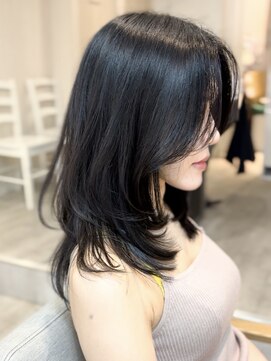 ミレバイジェニー (mirae by geny) ミディアムハッシュカットs