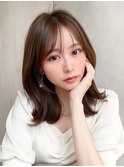 30代40代に人気後れ毛がかわいいくびれヘアシャギーレイヤー