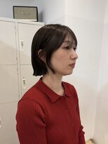 エイチ 梅田(H)&nbsp;マッシュウルフ50代髪型ミディアムレイヤーボブショートウルフ