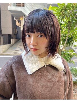 ソワ オモテサンドウ(SOIE OMOTESANDO) 【SOIE】顔まわりカットレイヤーボブ【表参道】