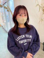 ユラギフロムユイマァル 水島店(YURAGI from YUIMARL)&nbsp;くびれヘア20代30代40代ピンクベージュブリーチ前髪カタログ