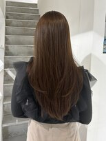 ヨーク(YOKE)&nbsp;レイヤーカット中明度カラーダブルカラーヘーゼルベージュ