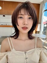 ノラジャーニー(NORA Journey)&nbsp;【阿形】ミディアムハッシュカットアンブレラカラーウルフカット