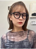 抜け感シアーボブ