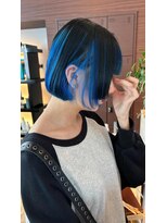 ブローチ(broche) ブルーカラー
