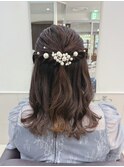 お呼ばれハーフアップ|結婚式|推し活|イベント|ヘアセット