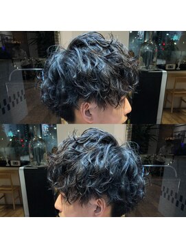 ネイビー(NAVY) 好感度◎スマートマッシュ刈り上げツーブロックビジカジ