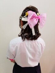 体育祭ヘアセット(^^♪