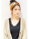 【novem by cirrus】 76 ノットヘア×ターバンアレンジ20代/30代