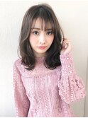 小顔似合わせセミディレイヤーアッシュ/20代/30代/40代/表参道
