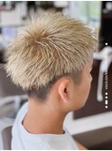 メンズベリーショートホワイトベージュ