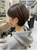 中川陽南子【丸みショート】カーキグレージュ