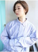 天神【BIRTH】サイドパート×耳掛け束感ショート