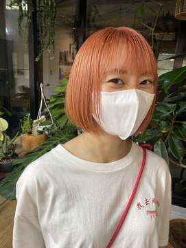 サンデー(Sunday.) ペールピンクオレンジボブ
