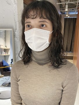 コフィー バイ メルト 吉祥寺(cofy by melt) 【三ツ井純】くしゃっと無造作パーマくるくる前髪パーマ