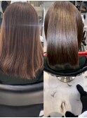 髪質改善ストレート、ケアカラー