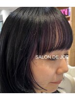 サロンドジョー 鶴見(SALON DE JOE) 【明石】ウルフカット×インナーカラーパープル×ブルーブラック