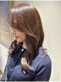 似合わせカット/ロングスタイル/透明感カラー