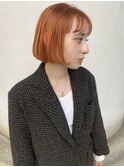 【ANALOGUE】オレンジ内巻きボブ
