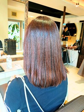 ヘアリゾート粋 ティガ 池袋店(tiga) 艶髪カラー/ローズブラウン