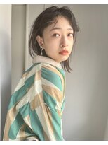バブルス 春日部店(BUBBLES) ミディアム×カーキグレージュ