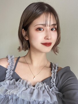 ロンドミラー 博多店(Lond Mirror) 小顔に見せるヘア/ワンレン/ボブウルフ/ネビージュ/黒髪カタログ