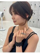 エジョン 幡ヶ谷店(Aejon)&nbsp;イメチェン/似合わせカット/フルバング/レッドブラウン/新宿