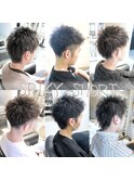スタイリッシュなスパイキーショートで清潔感とカッコよさを両立