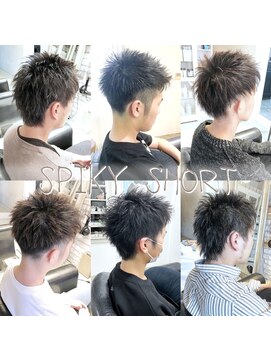 ヘアー アトリエ エゴン(hair atelier EGON) スタイリッシュなスパイキーショートで清潔感とカッコよさを両立