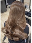 Mako / マロンベージュ 栗色 ブリーチなし ツヤ髪 オリーブ