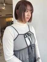 ディーカヘアー(Di KA HAIR) オレンジブラウン/切りっぱなしボブ/YUDA