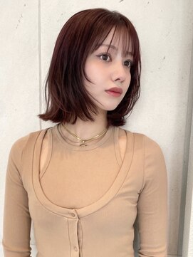 トリコ トウキョウ アヴェダ 表参道店(tricot TOKYO AVEDA) レイヤーボブ/似合わせレイヤー/ロブ/外ハネボブ/顔まわり/小顔