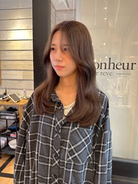ラボヌールヘアーレーヴ 池袋店(La Bonheur hair reve) レイヤーカット/くびれ巻き/くすみベージュ
