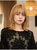 トレントくびれレイヤー＊ミディアムレイヤー＊顔周りレイヤー
