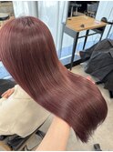 ブリーチなしツヤカラー ピンクラベンダーチェリーレッド