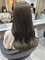 ヴィオットバイサロン(Viot by Salon)&nbsp;前髪ありくびれヘア夏アプリコットオレンジハイライトカラー