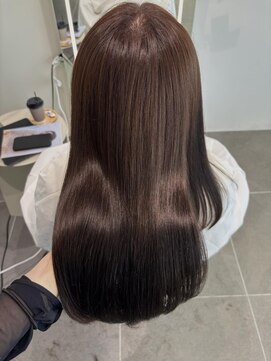 インク バイ アルテフィーチェ 甲子園口(ink by artefice) 大人の透明感カラー＊ツヤ感ラベンダーブラウン